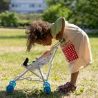 Wózek spacerowy dla Lalek  z motywem konika Pippi